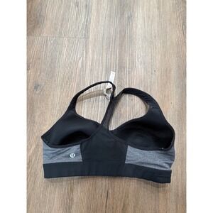 lululemon athletica Black and Gray Sports Bra